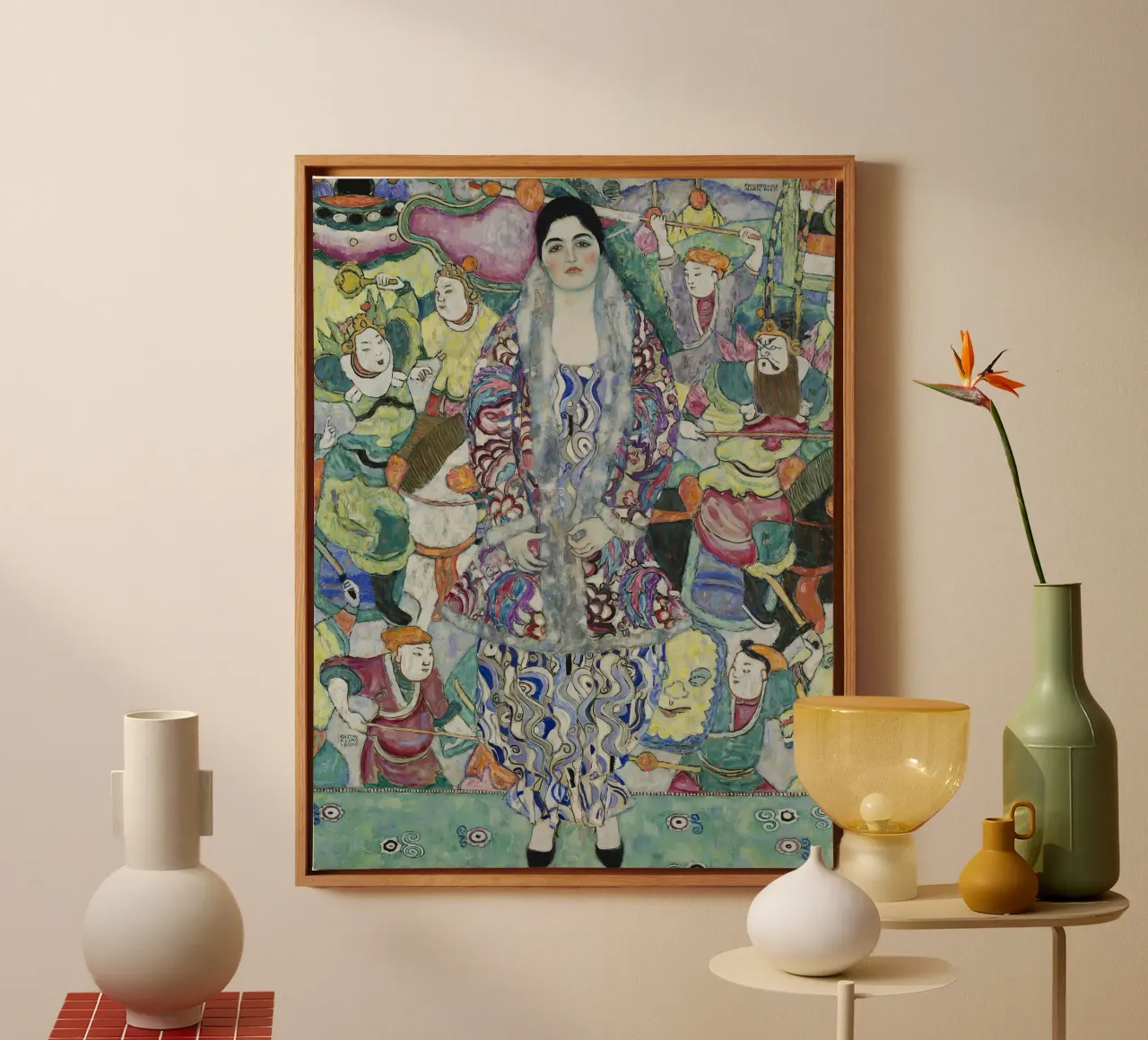 Portrait of Friedericke Maria Beer canvas with Floater frame by D1 Shop