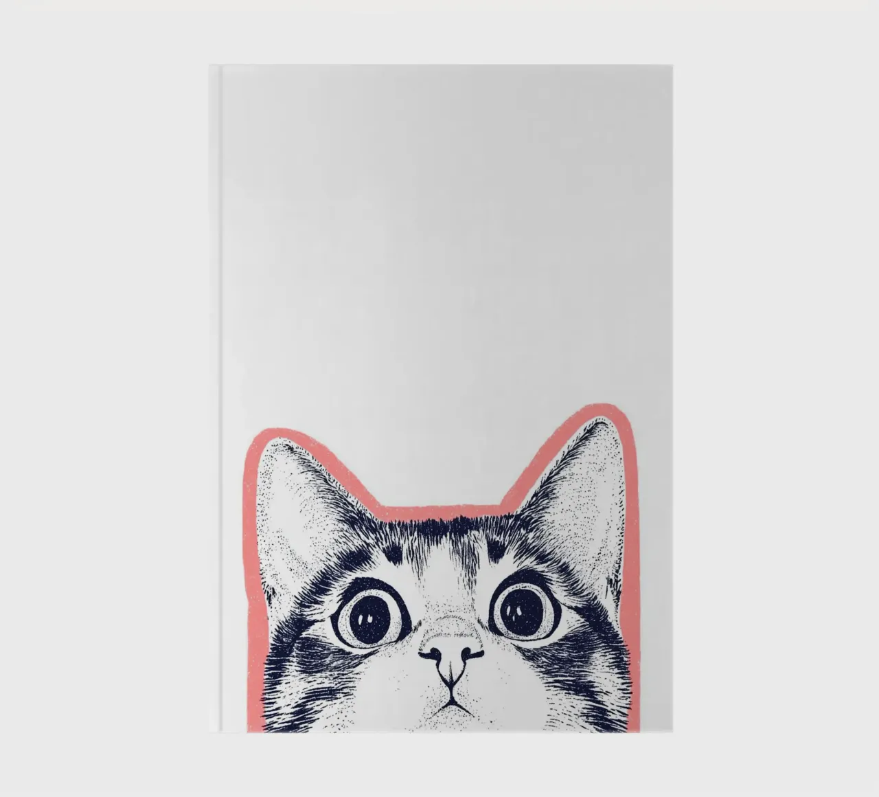 Curiosity with cat eyes notebook by Carinaprint