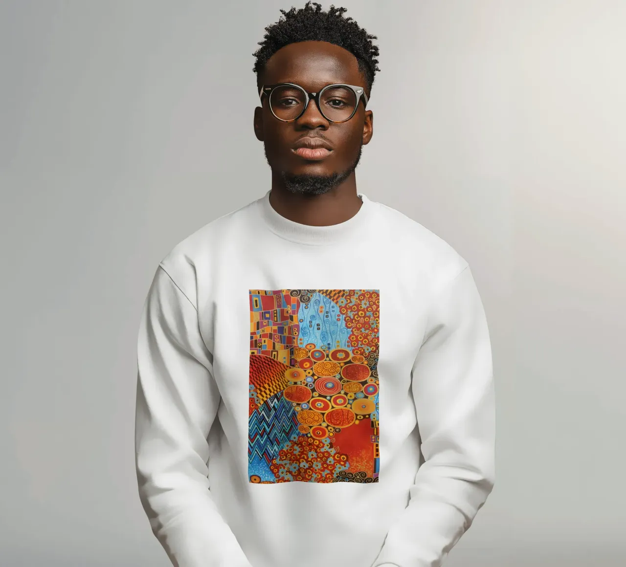 The orange sweatshirt by D1 Shop