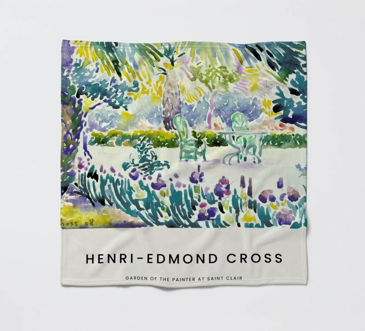 Cross - Gardern of the Painter at Saint Clair coperta in pile da Vintage by JUNIQE