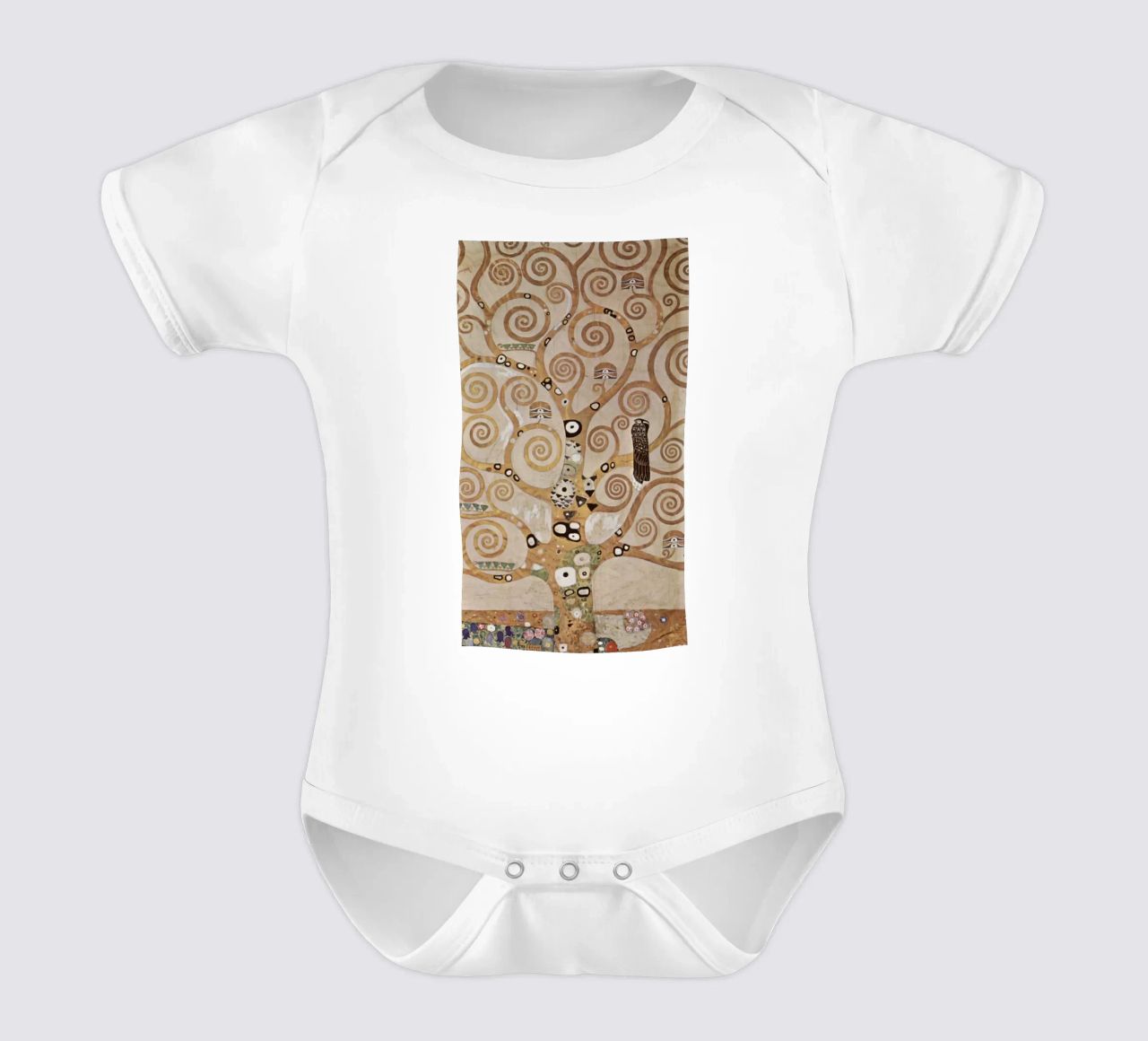 Der Baum des Lebens, Stoclet Fries Kurzarm Babybody von D1 Shop