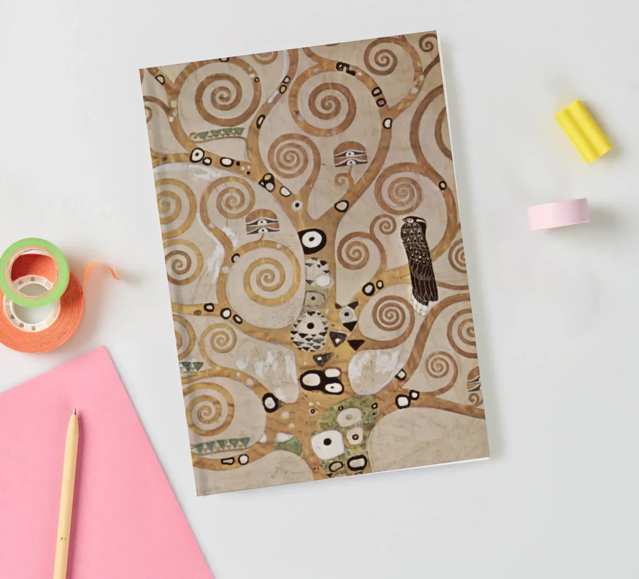 Der Baum des Lebens, Stoclet Fries Notizbuch von D1 Shop