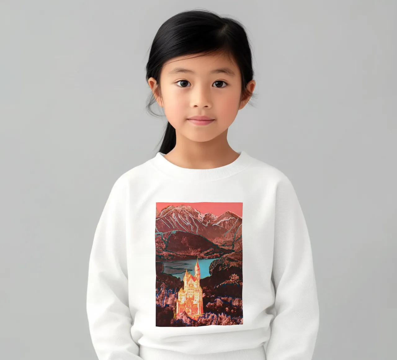 Neuschwanstein di Warhol felpa bambino da careytowne1
