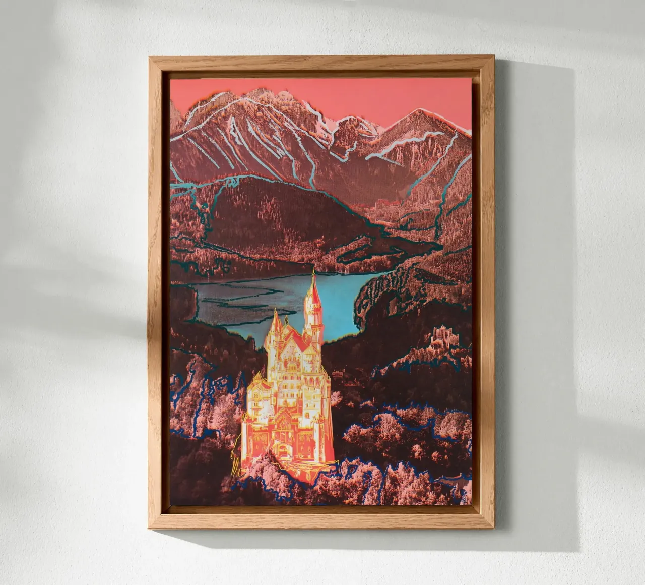 Neuschwanstein di Warhol alluminio dibond da careytowne1