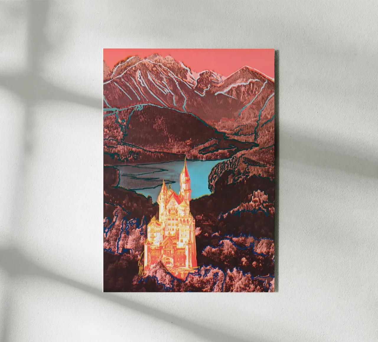 Neuschwanstein di Warhol alluminio dibond da careytowne1