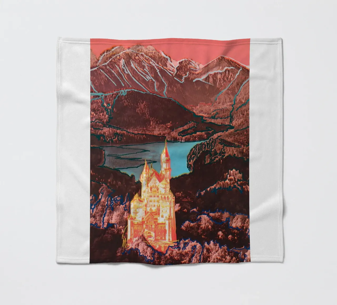 Neuschwanstein di Warhol coperta in pile da careytowne1