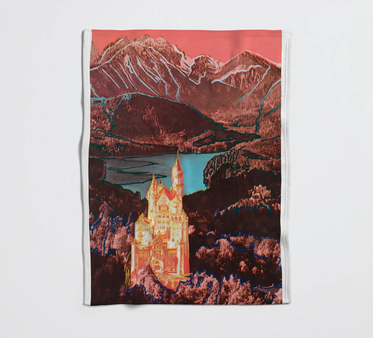 Neuschwanstein di Warhol coperta in pile da careytowne1