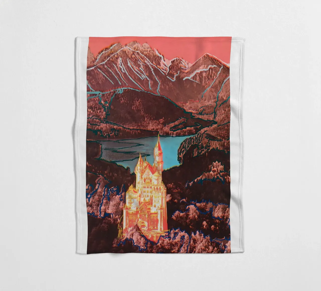 Neuschwanstein di Warhol coperta in pile da careytowne1
