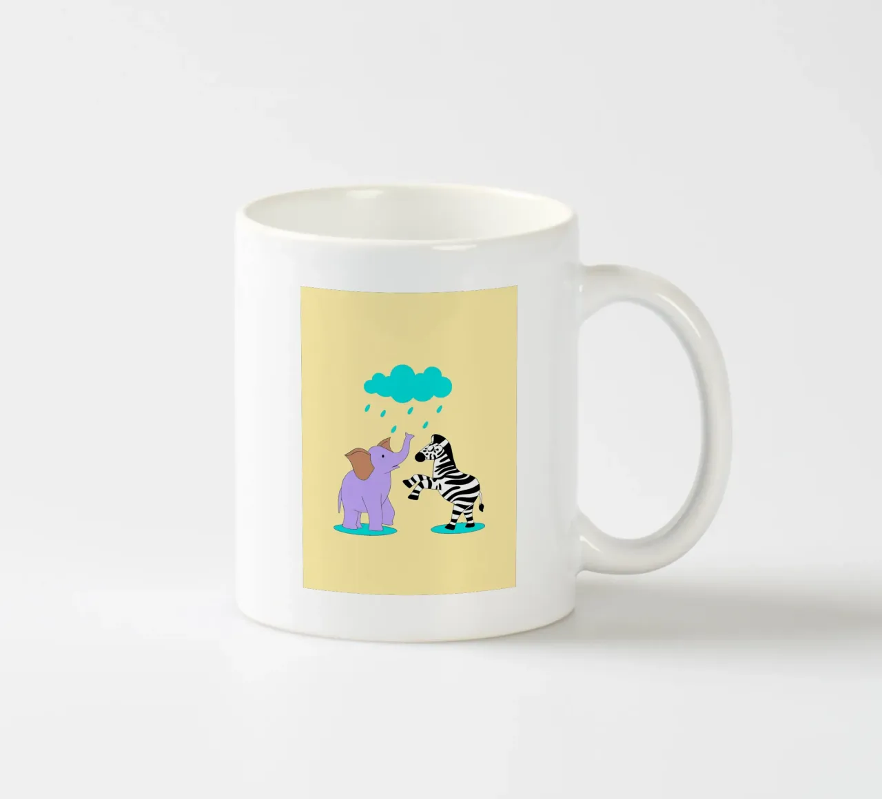 Elefanti e zebre tazza in ceramica da OUR SHOP