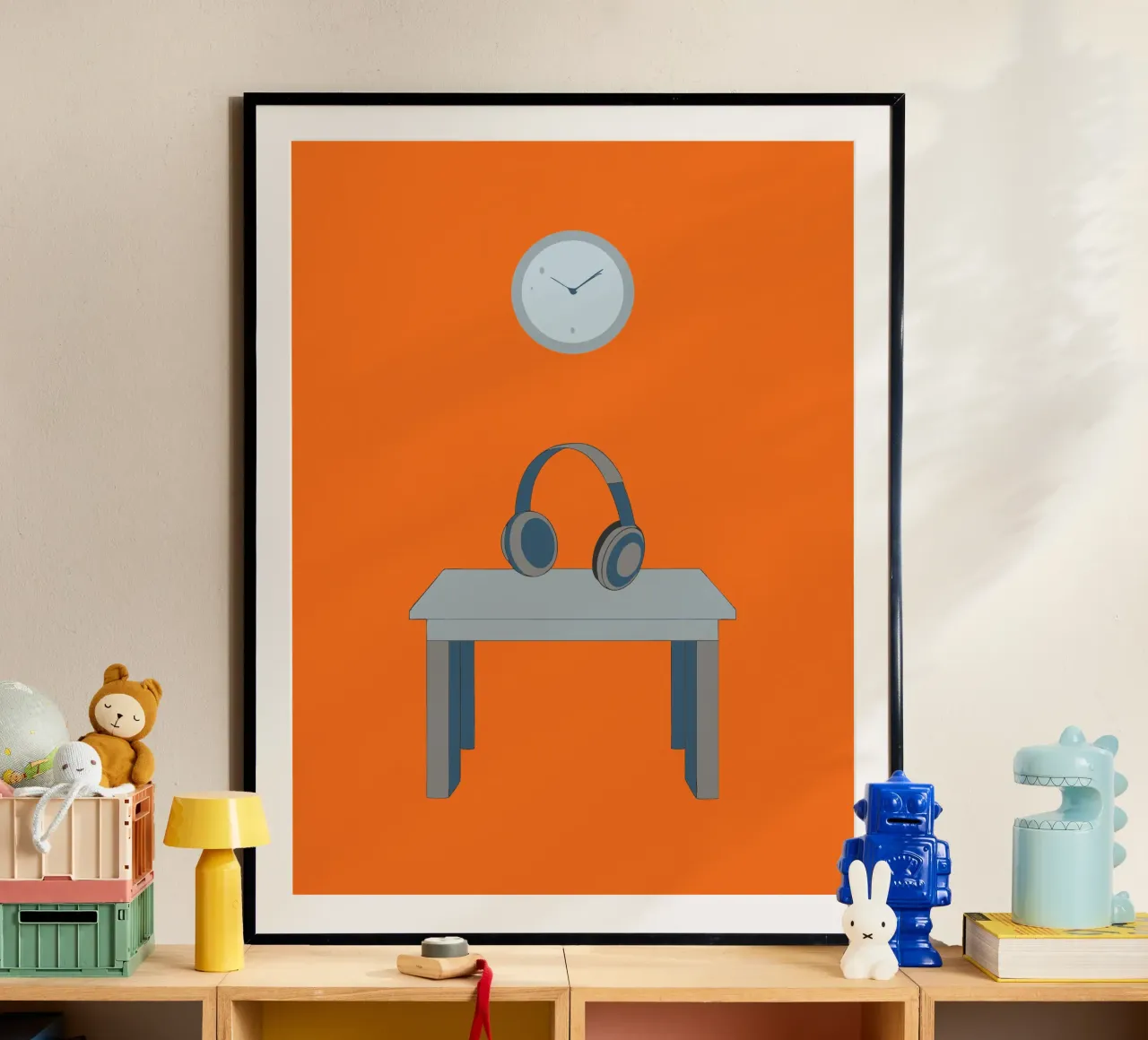 Headphones on the Table hahnemühle by OUR SHOP
