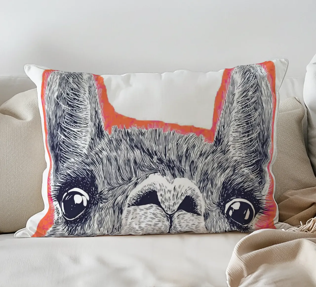 Momento lama cuscino da Carinaprint