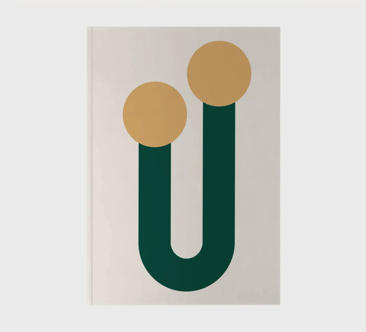 Unique double circle dot notebook by galihstudio