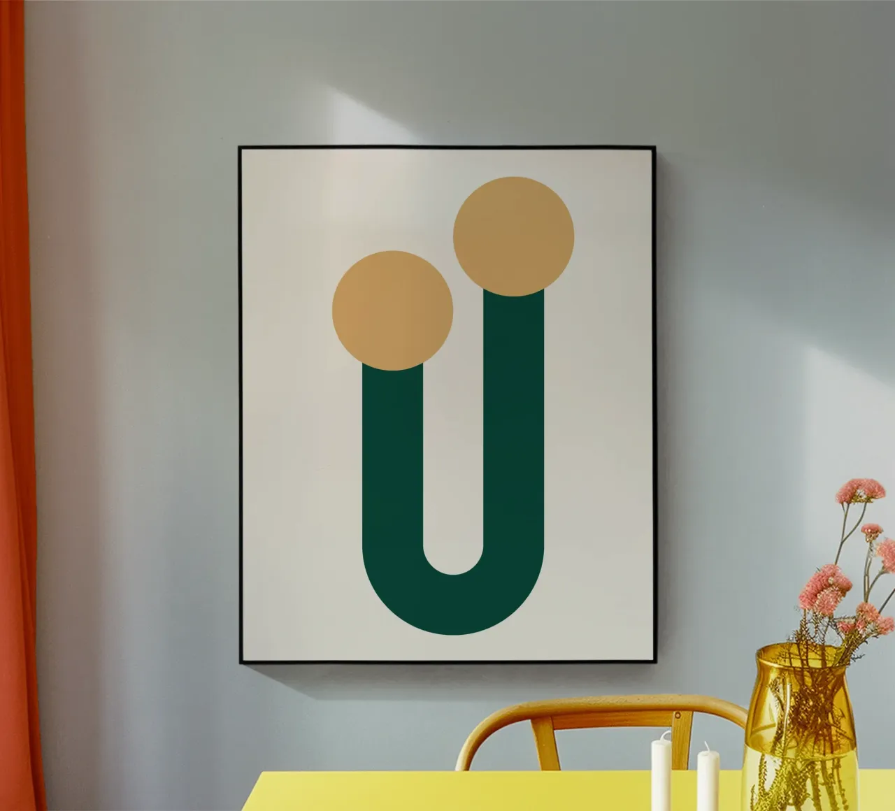 Double circle dot unique plexiglas de galihstudio