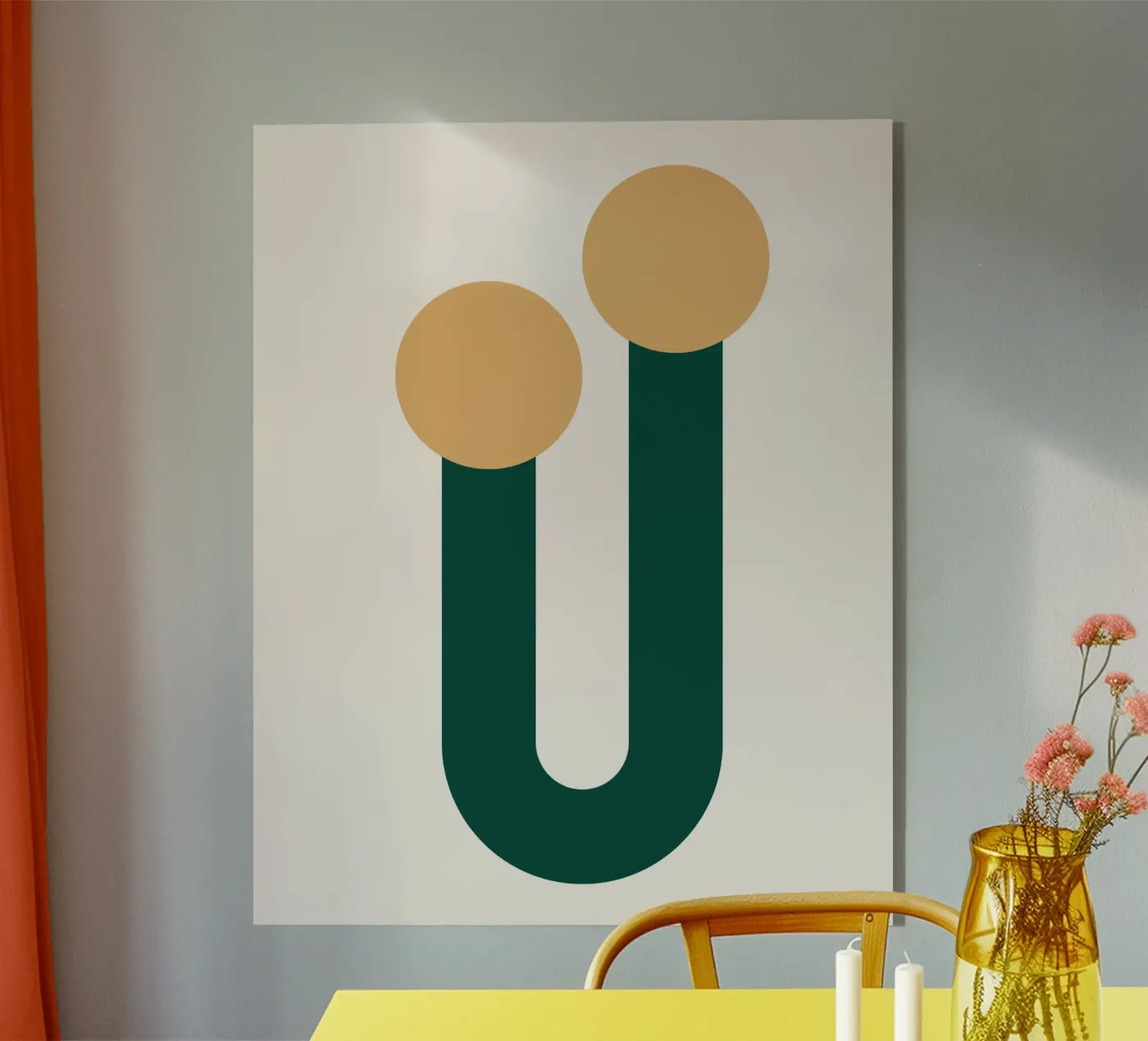 Unique double circle dot plexiglas de galihstudio