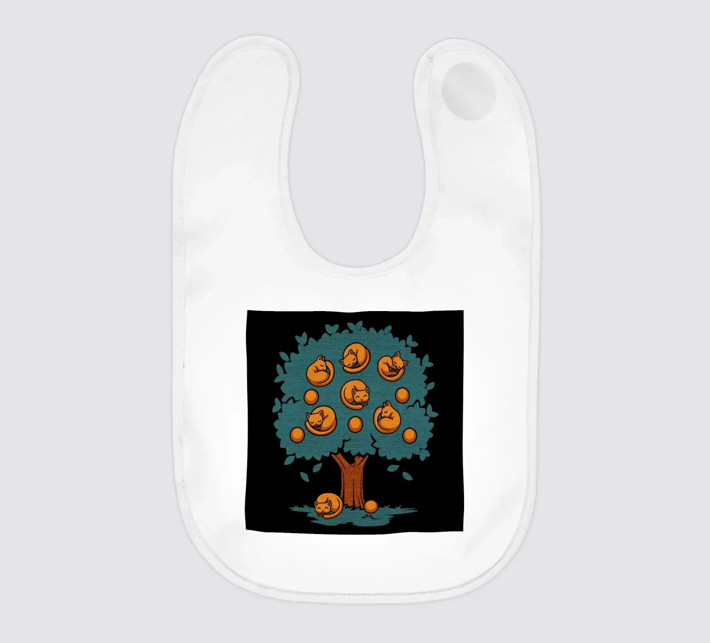 Orange Cat Babylätzchen von Tobe Fonseca