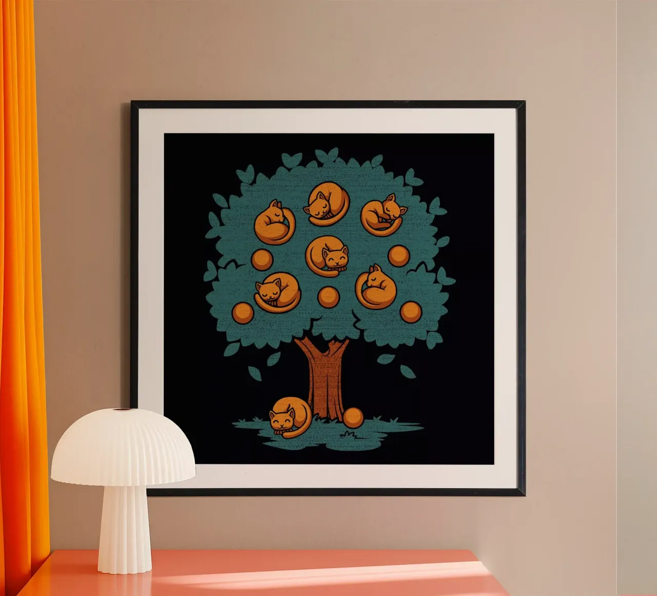 Orange Cat poster da Tobe Fonseca