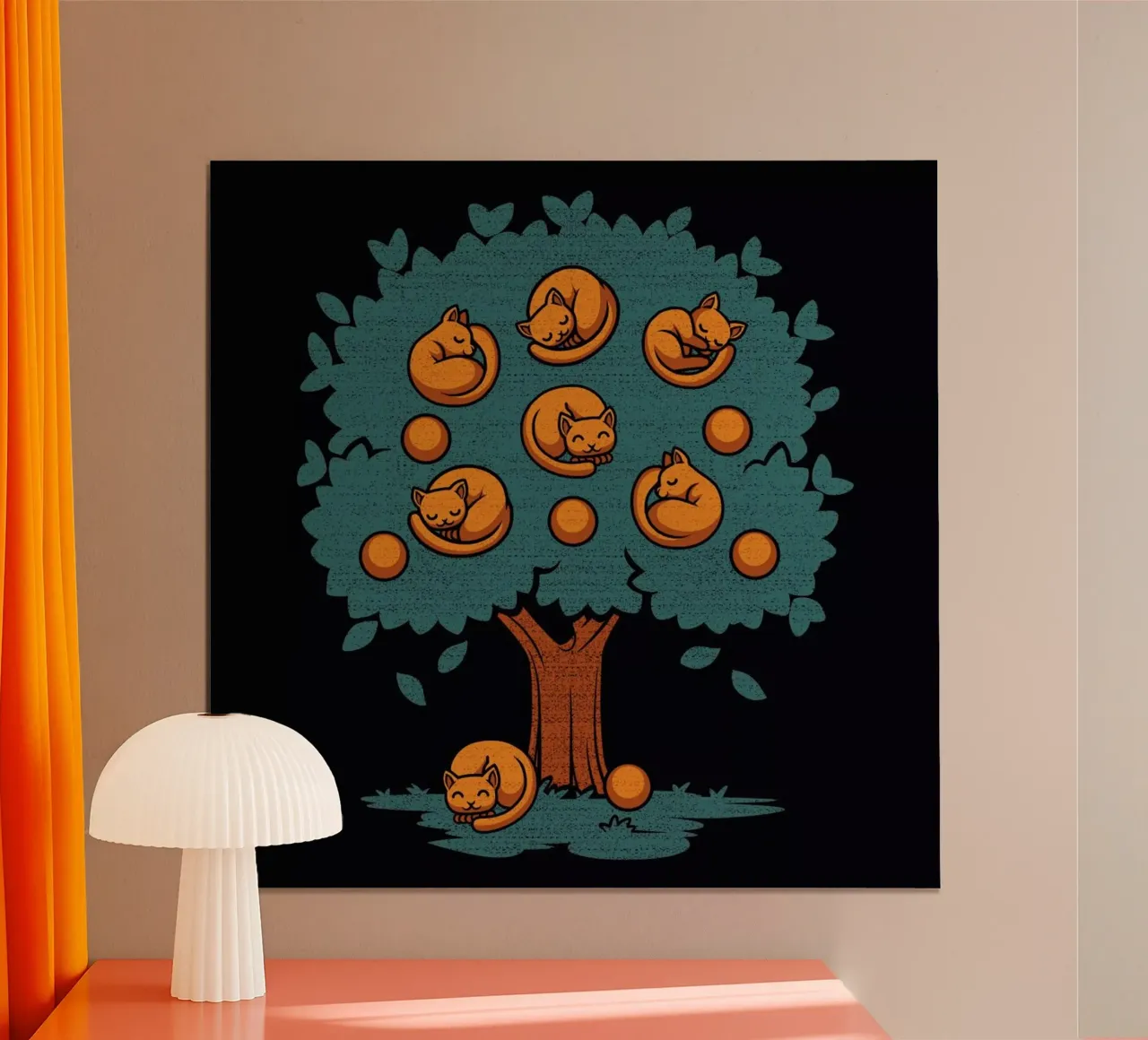 Orange Cat poster da Tobe Fonseca