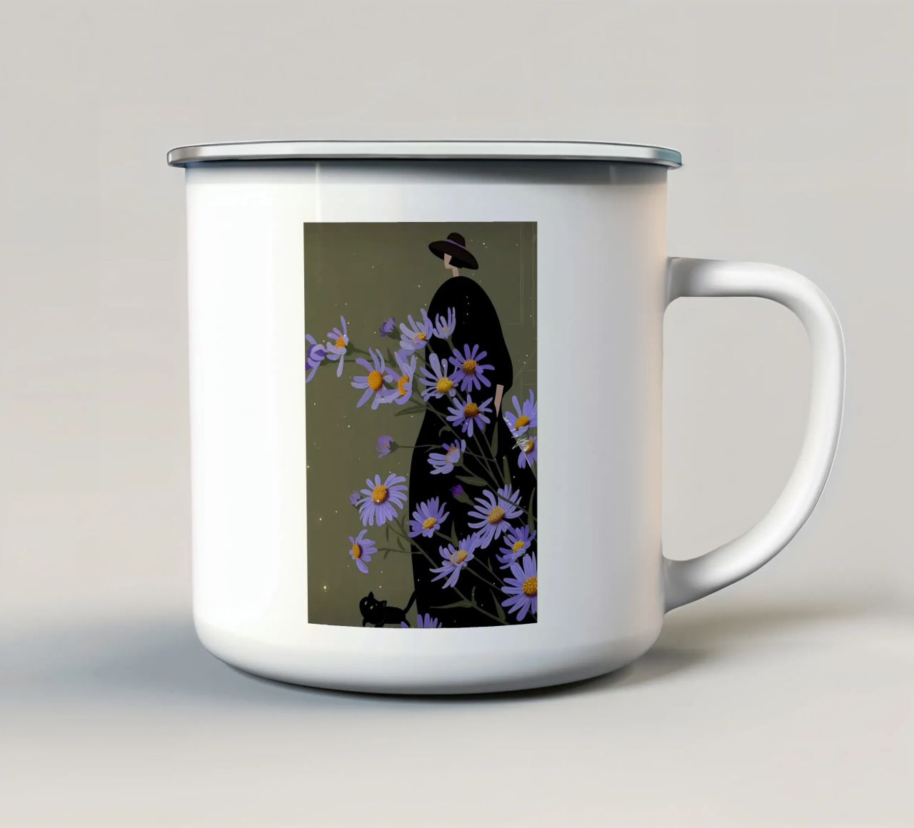 Mistero in fiore tazza in smalto da Hibikichan