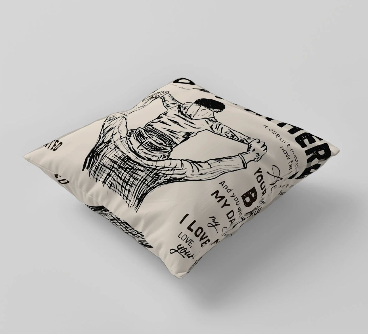 A mon père Cadeau du fils coussin de Chad Cunningham