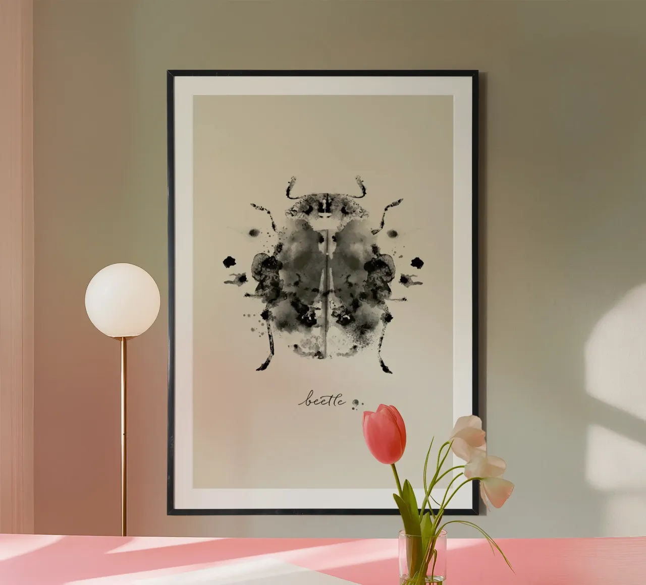 Ink Beetle Black & White carta hahnemühle da Flora & Fauna