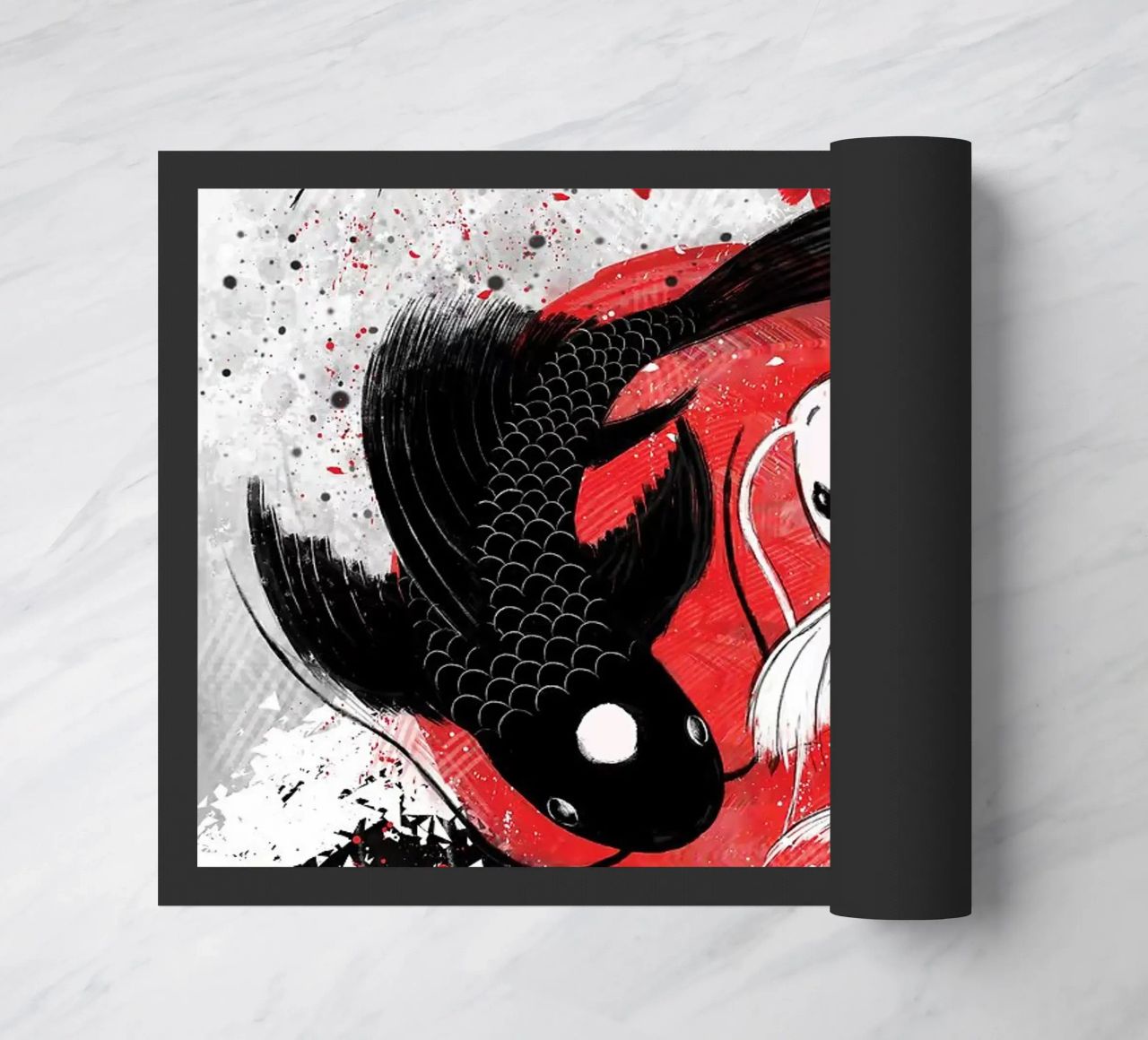 Pesce Koi Yin Yang RubyArt zerbino da Chad Cunningham