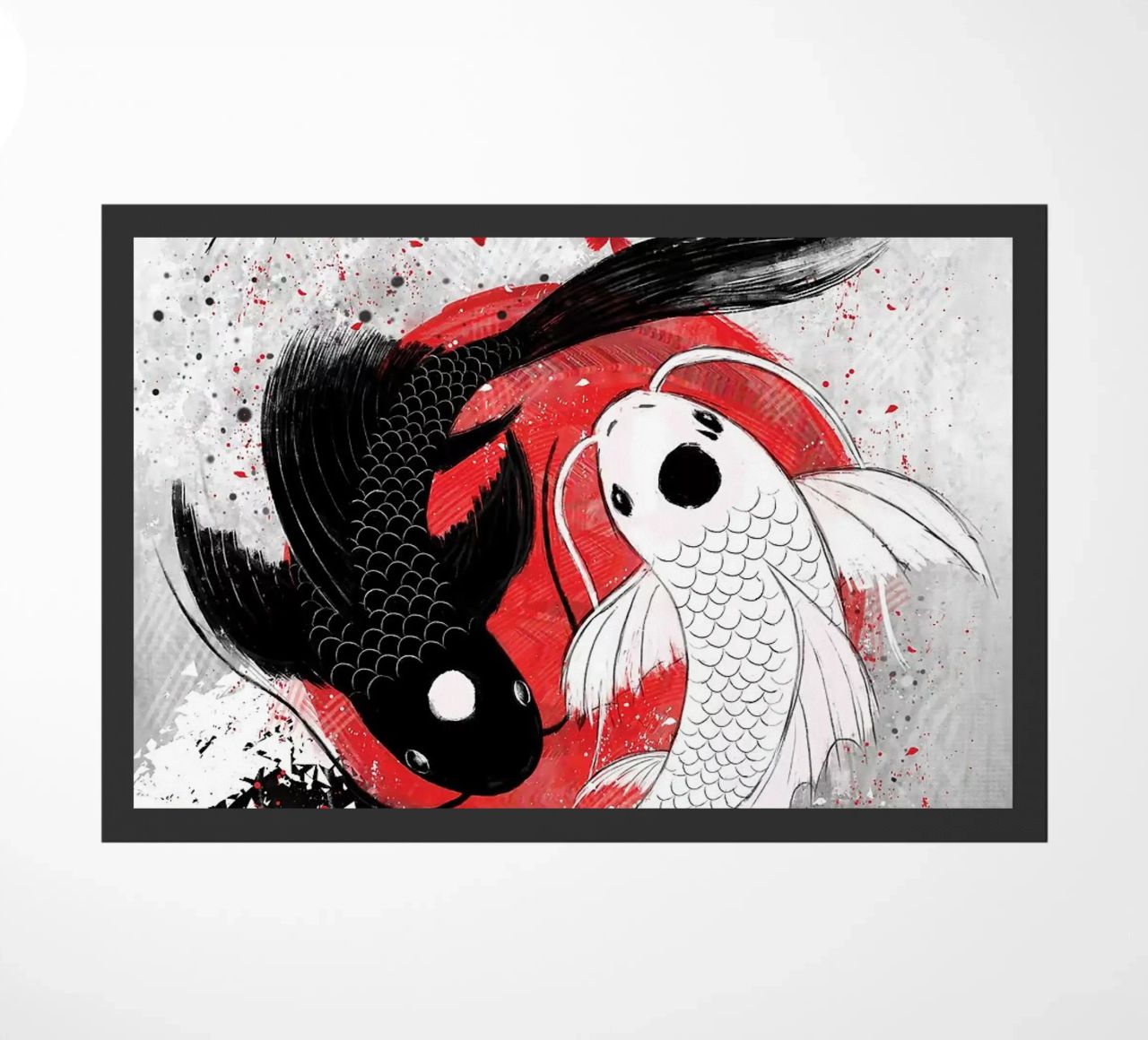 Pesce Koi Yin Yang RubyArt zerbino da Chad Cunningham