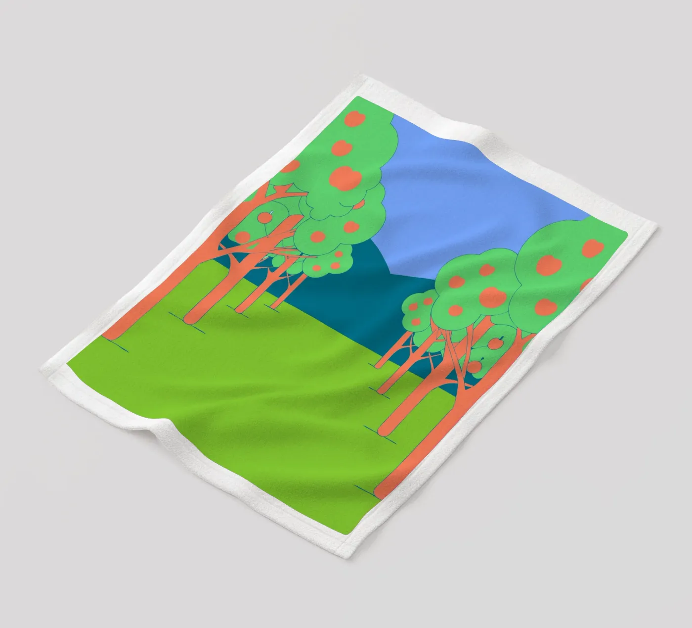 Apfelbaum Fleecedecke von OUR SHOP