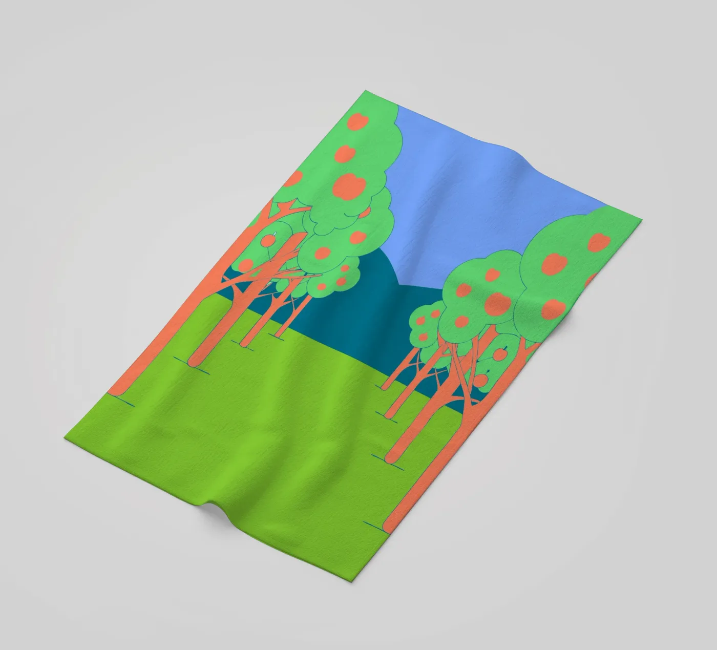 Apple Tree beach towel by OUR SHOP