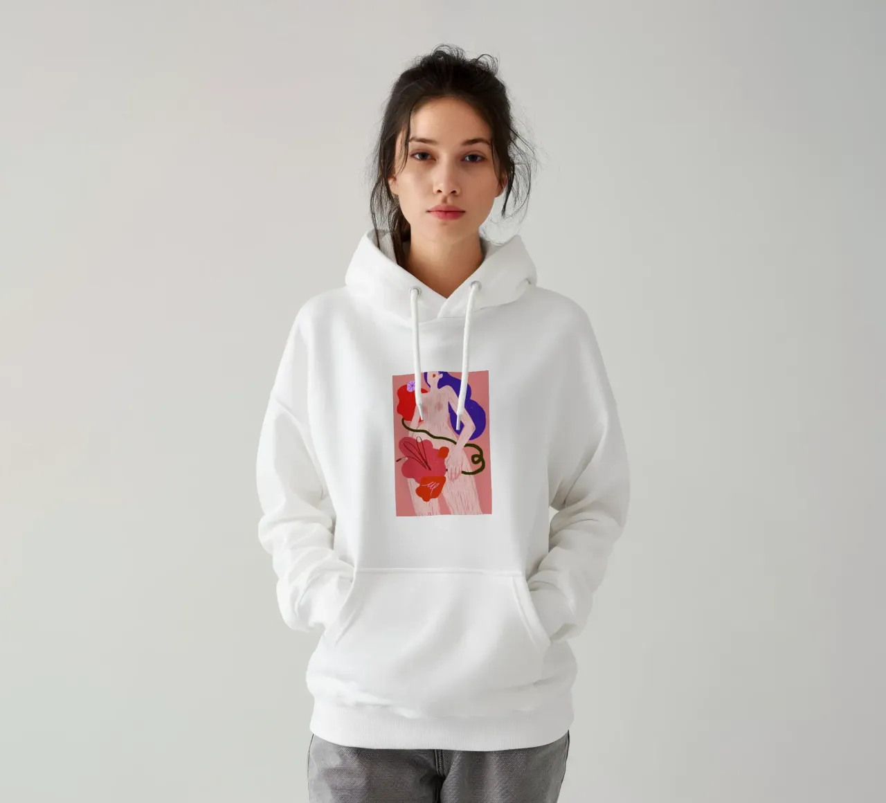 Fierce And Flourishing felpa con cappuccio da Pure