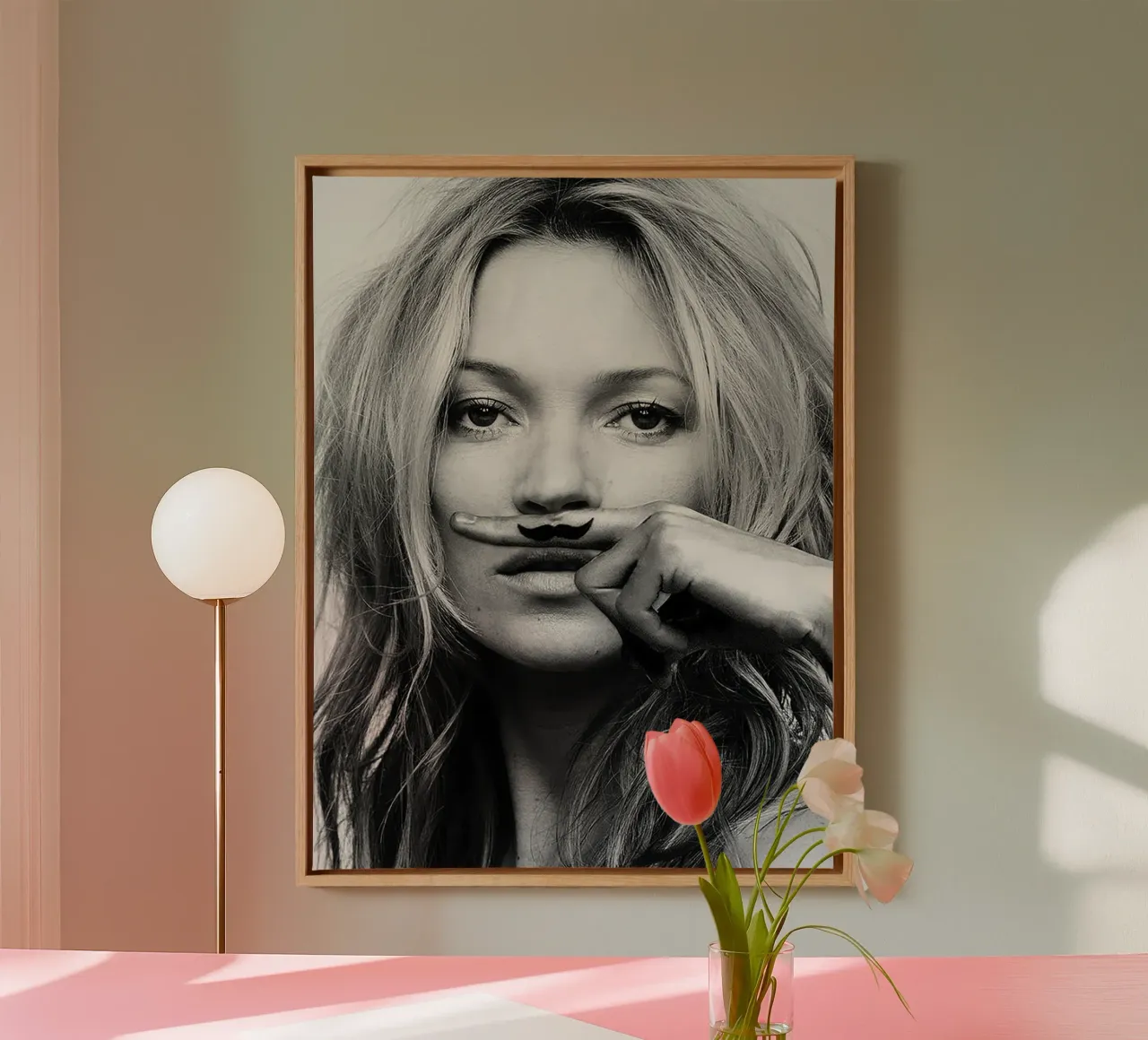 Kate Moss leven is een grap canvas met Baklijst van Greatest Figure