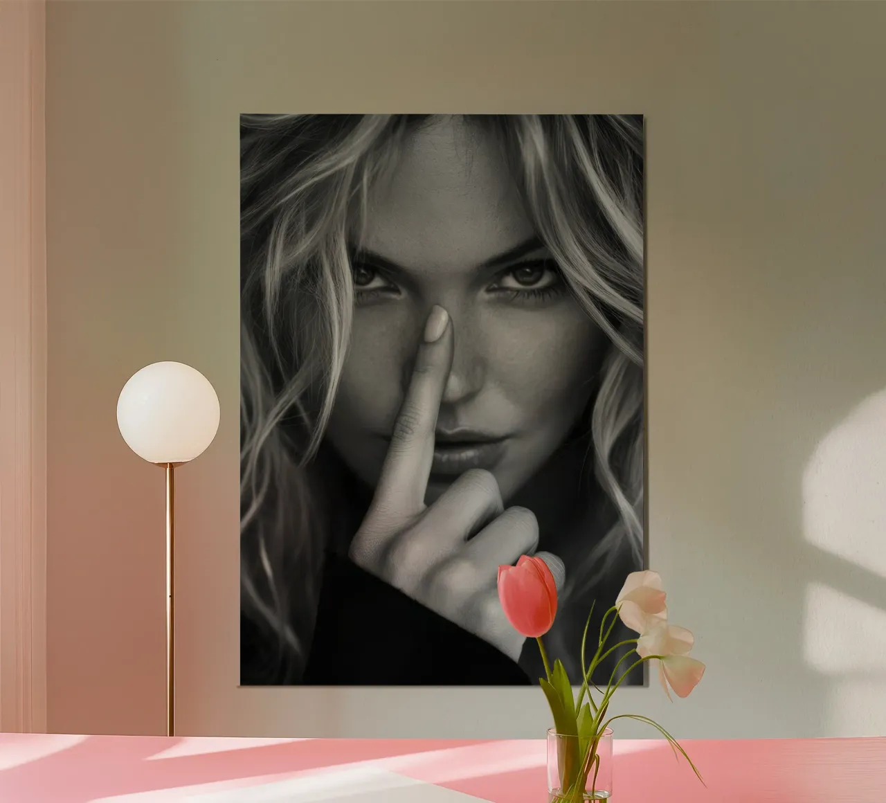 La vita di Kate Moss è una barzelletta "ONe" poster con telaio in plastica da Greatest Figure