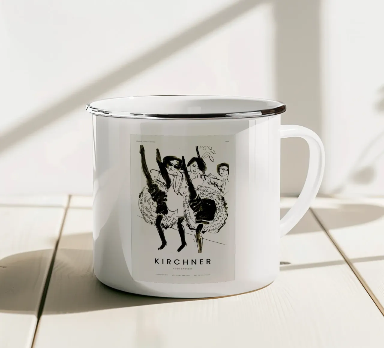 Kirchner - Gugg Dancers tazza in smalto da Vintage by JUNIQE