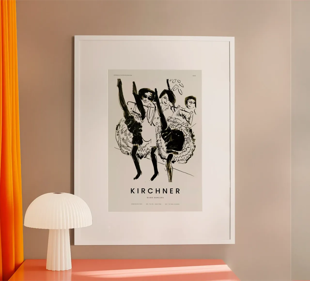 Kirchner - Gugg Dancers poster con telaio in legno da Vintage by JUNIQE
