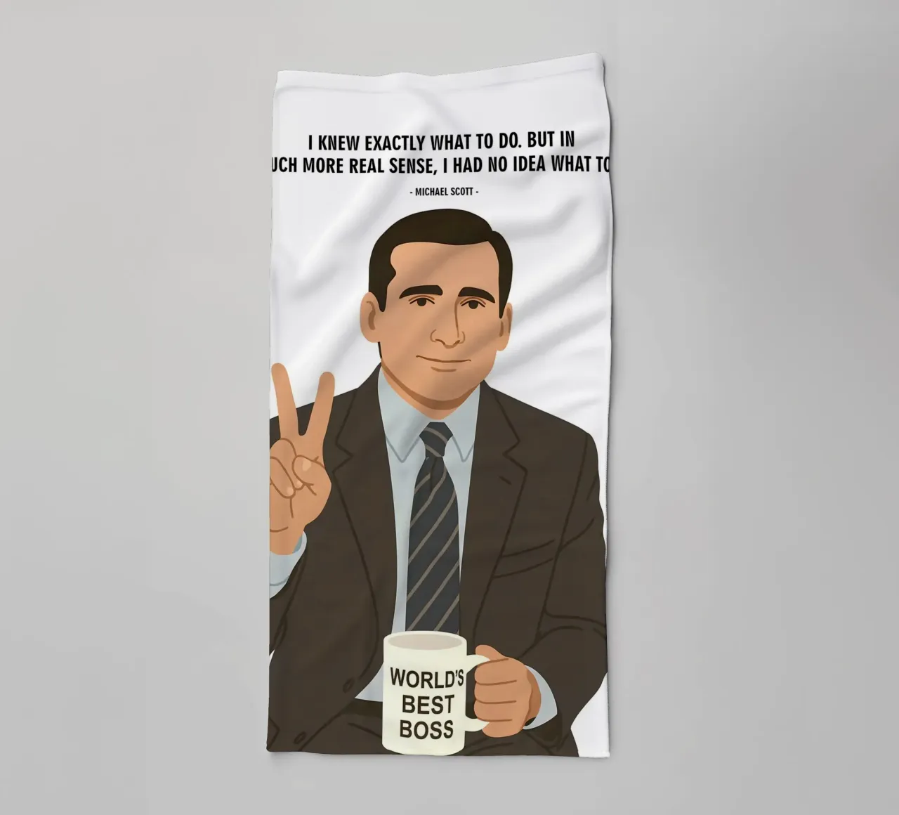 Michael Scott The Office quotes asciugamano da bagno da MoviesArt