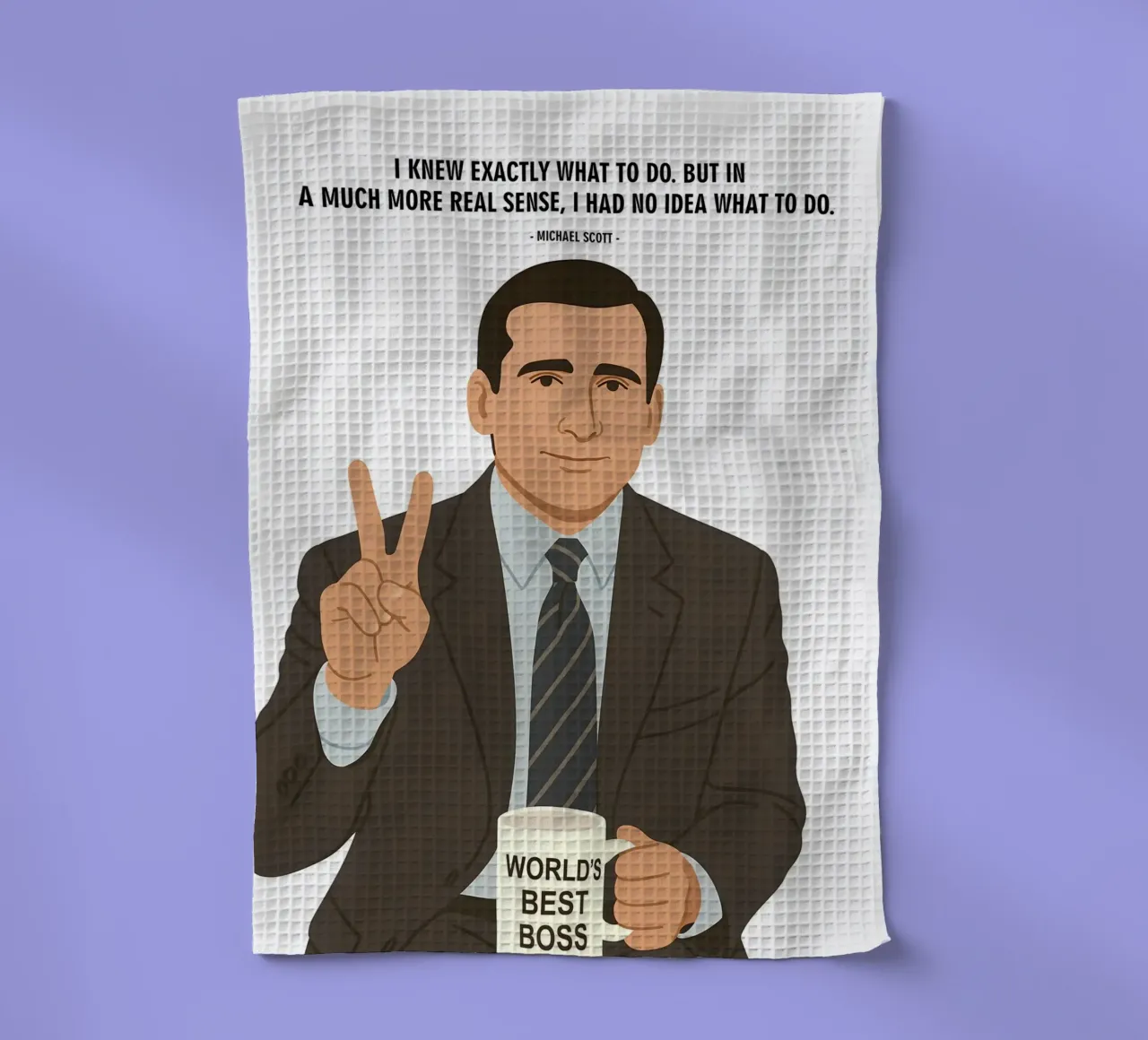 Michael Scott The Office quotes paño de cocina de MoviesArt