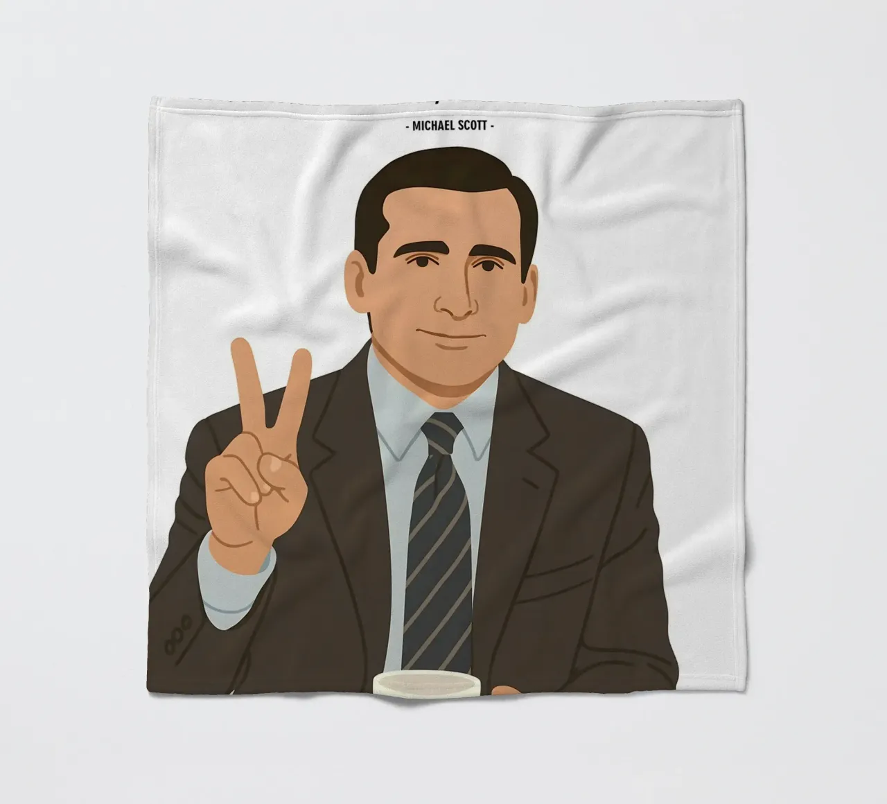 Michael Scott The Office quotes coperta in pile da MoviesArt