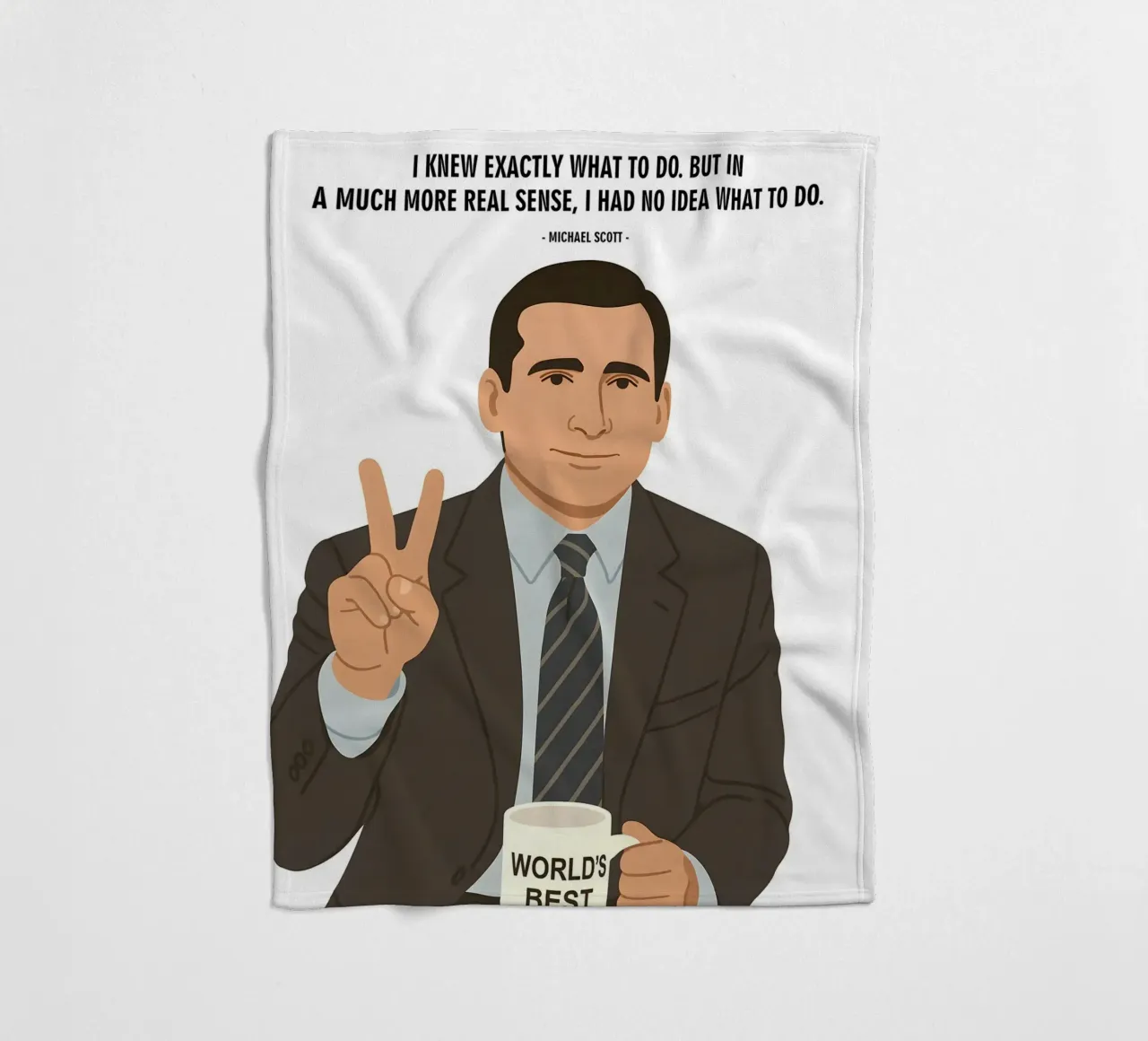 Michael Scott The Office quotes coperta in pile da MoviesArt
