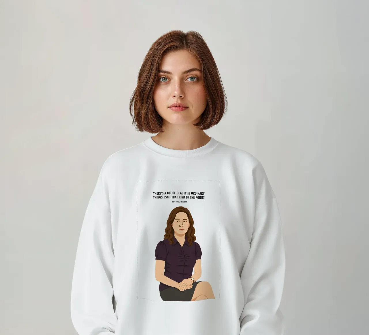 Pam Beesly Halpert The Office felpa da MoviesArt