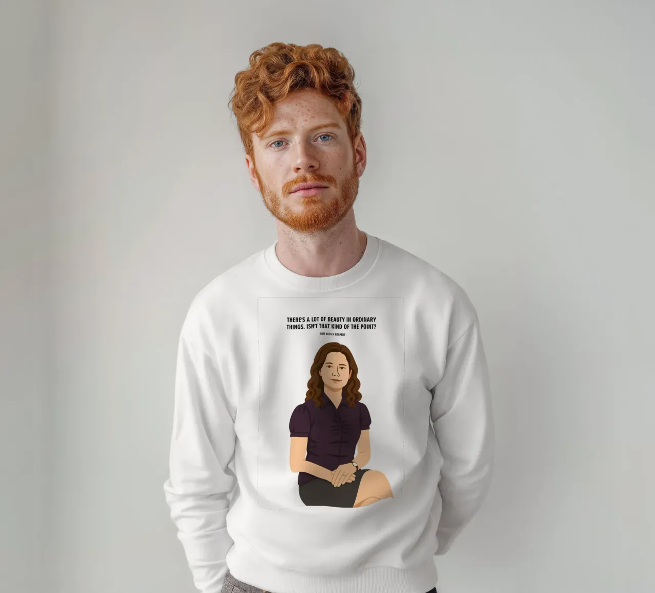 Pam Beesly Halpert The Office felpa da MoviesArt