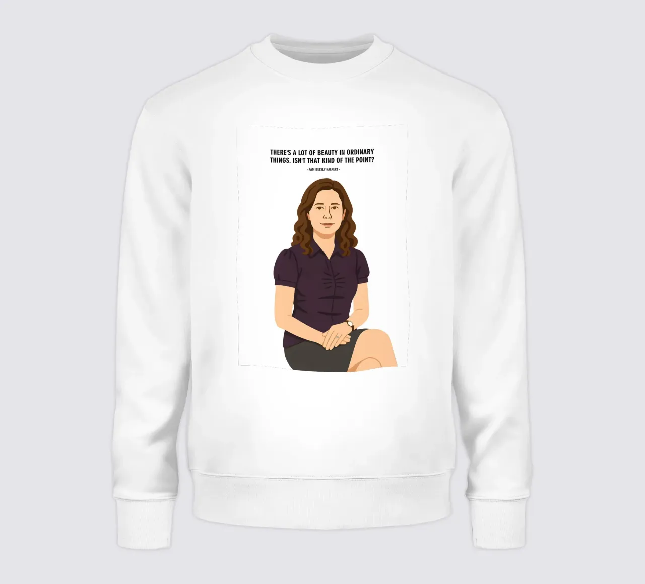Pam Beesly Halpert The Office felpa da MoviesArt