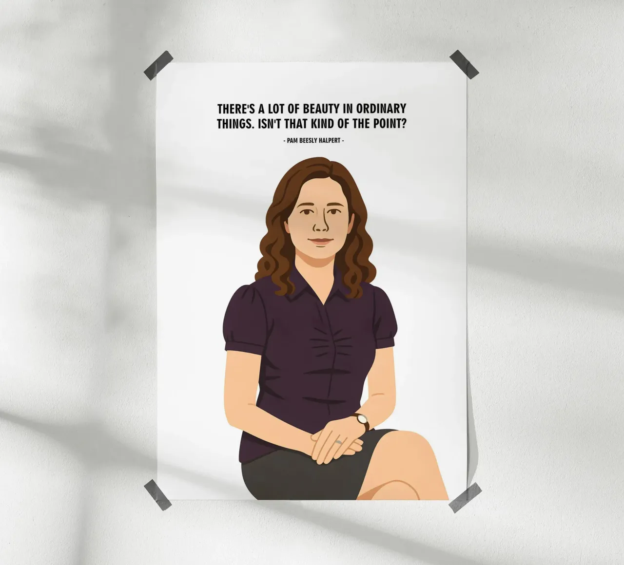 Pam Beesly Halpert The Office poster da MoviesArt