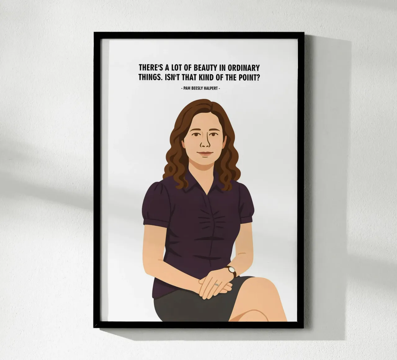 Pam Beesly Halpert The Office poster da MoviesArt