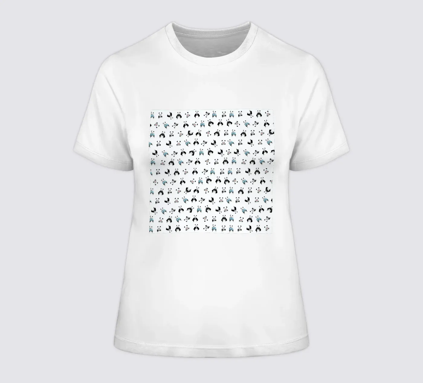 Panda Pattern t-shirt da donna da Balazs Solti