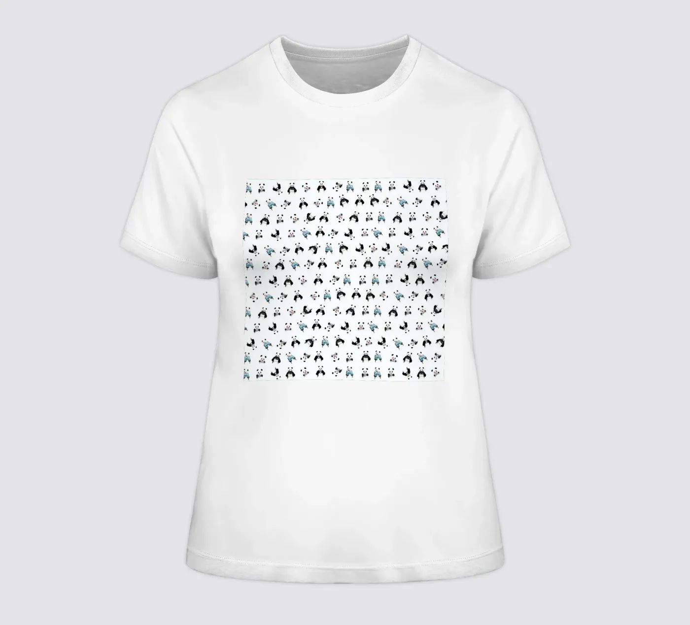 Panda Pattern t-shirt da donna da Balazs Solti