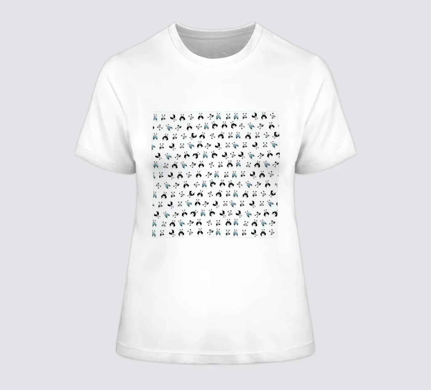 Panda Pattern t-shirt da donna da Balazs Solti