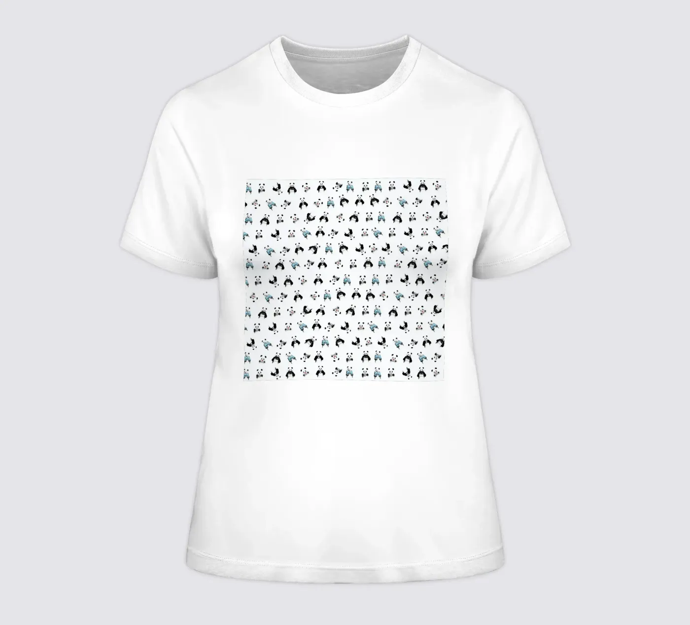 Panda Pattern t-shirt da donna da Balazs Solti