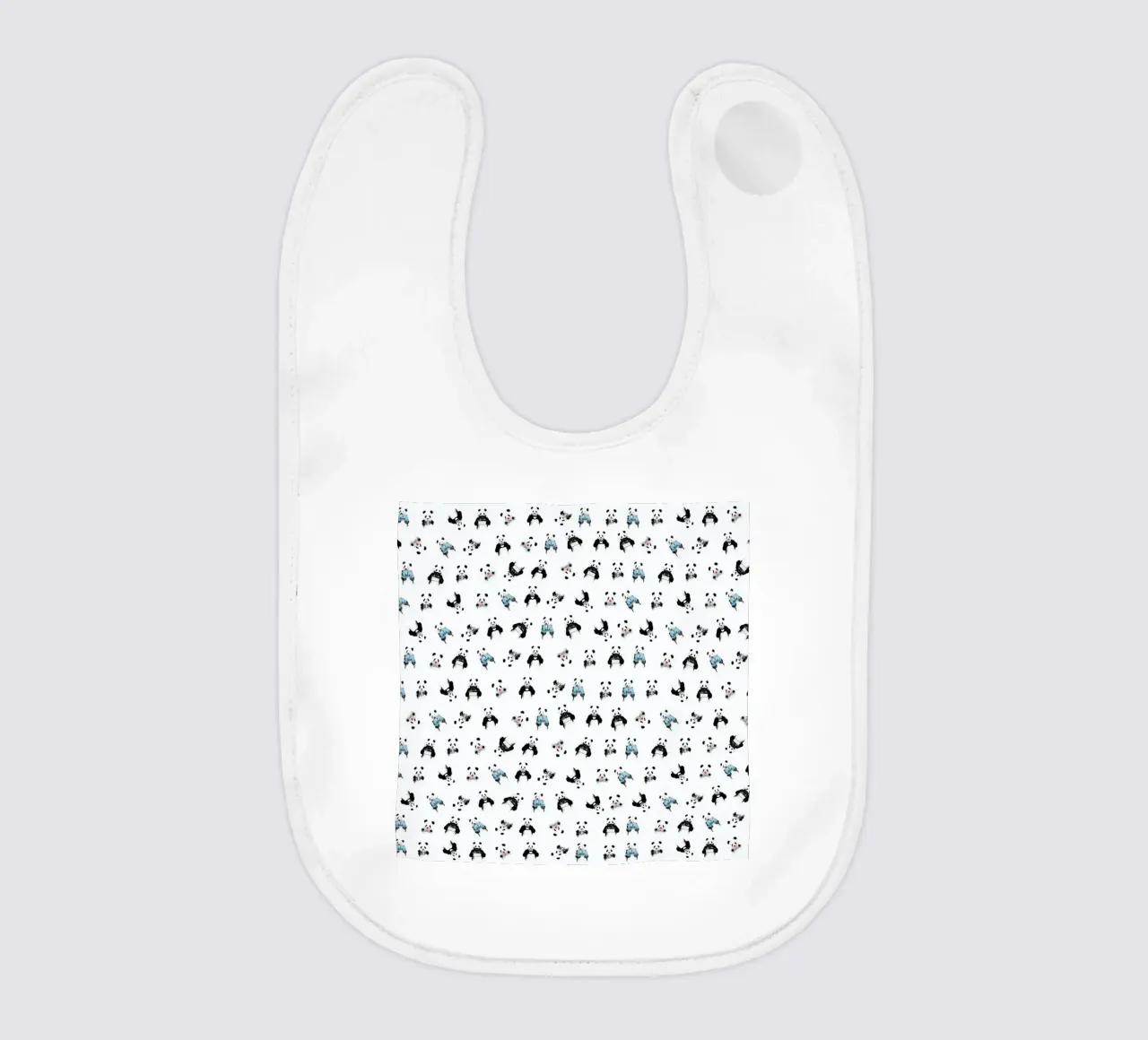 Panda Pattern baby slabbetje van Balazs Solti