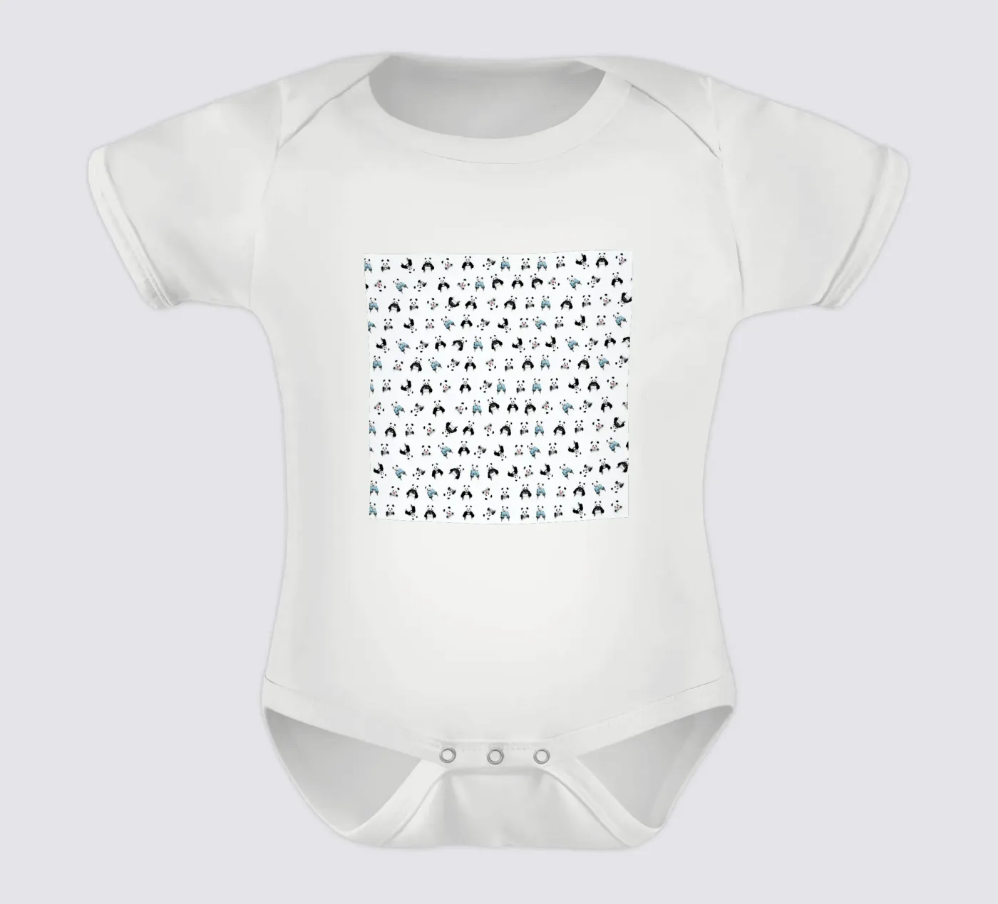 Panda Pattern body neonato maniche corte da Balazs Solti