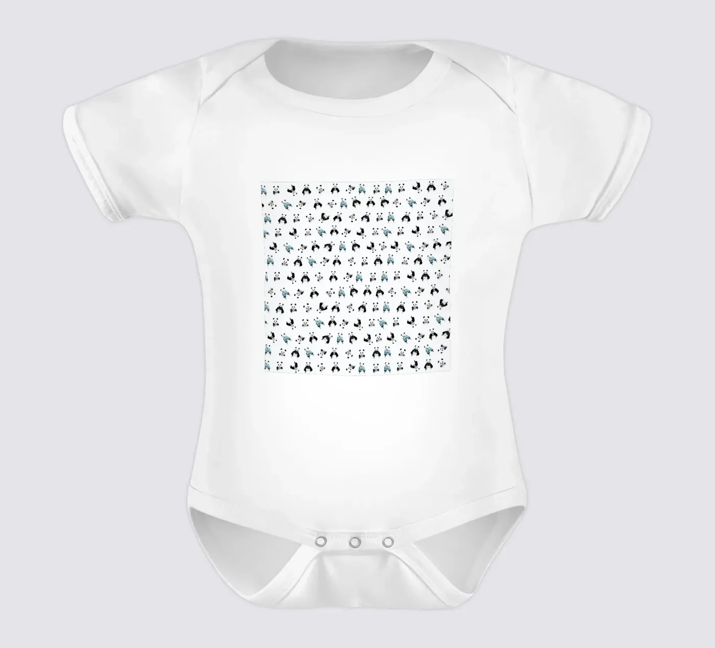 Panda Pattern body neonato maniche corte da Balazs Solti