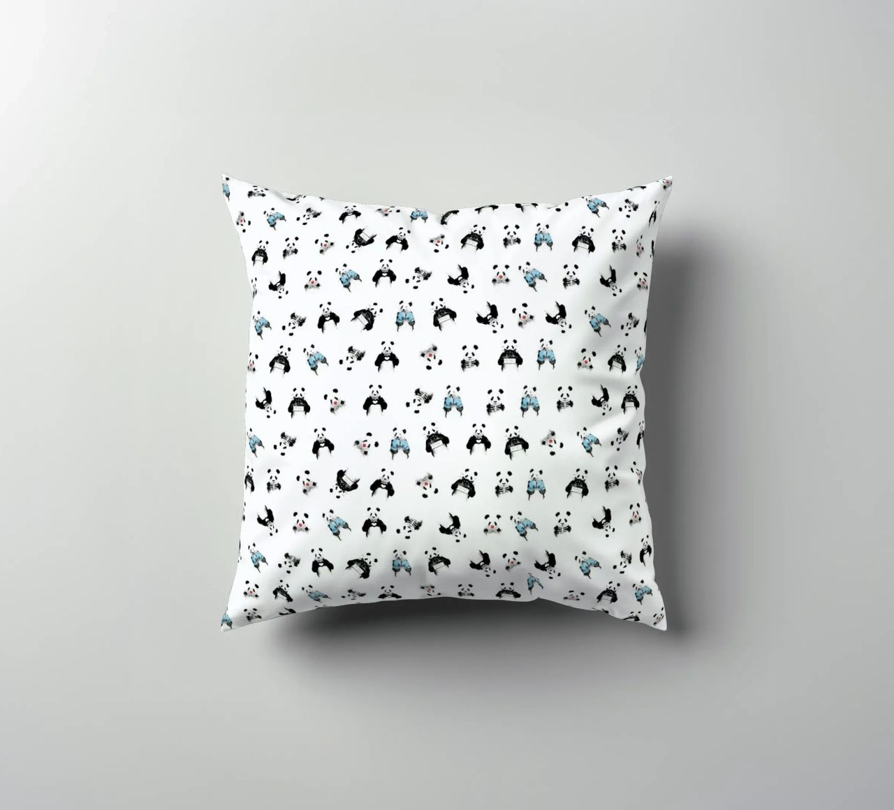 Panda Pattern cuscino da Balazs Solti